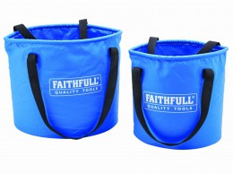 Faithfull 12L & 20L Collapsible Bucket Pack £14.99